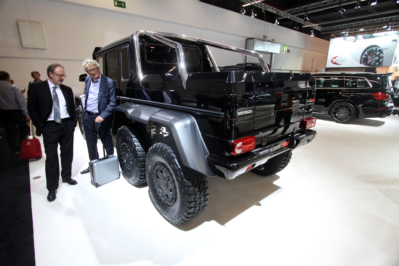 Illustration for article titled The Brabus B63S-700 Is A $755K Six-Wheeled Luxury World Murderer